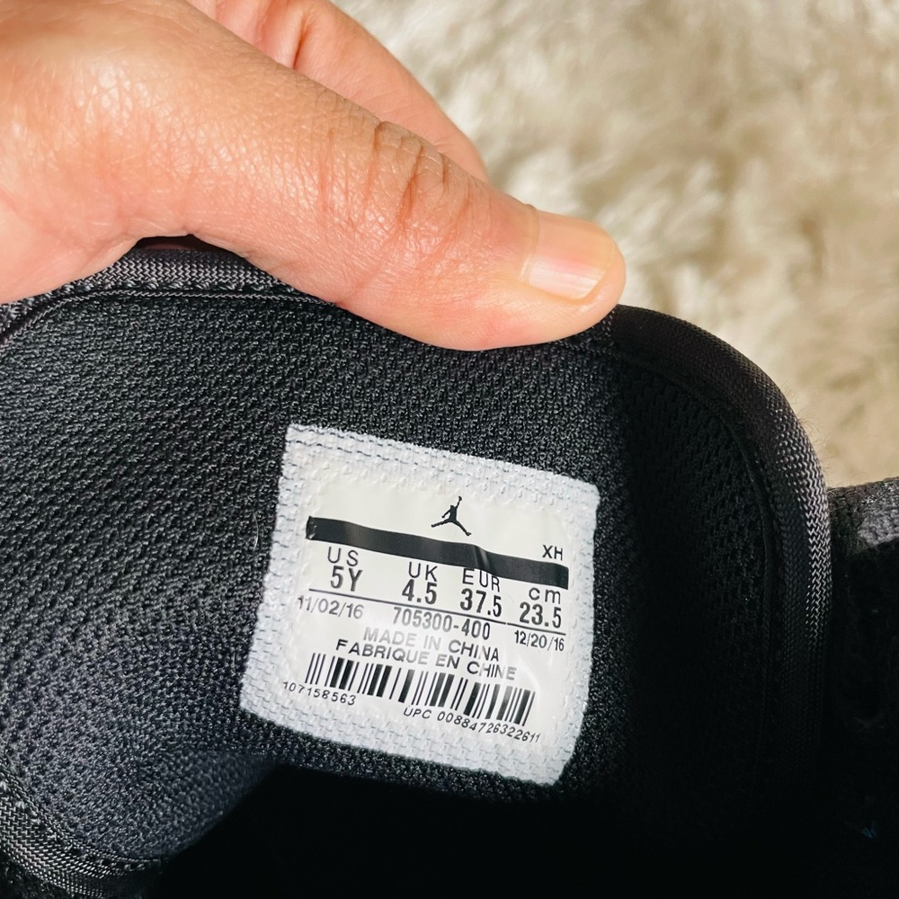 RARE 2016 Nike Air Jordan 1 Retro High OG GS SZ 5Y Soar Blue - Picture 7 of 7